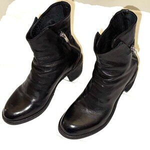 Officine Creative, Moto Boot, Italian Leather, double zip, 7.5 CLEAN